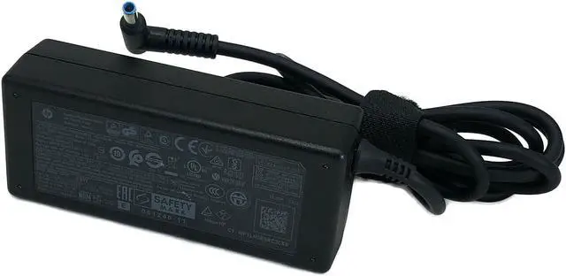 Alt view image 6 of 6 - Genuine HP AC Adapter Charger Power Supply 19.5V 3.33A 65W pin 4.5x3.0 mm Blue Tip APD-65HB PPP009D 854055-003 710412-001 w/Cord OEM