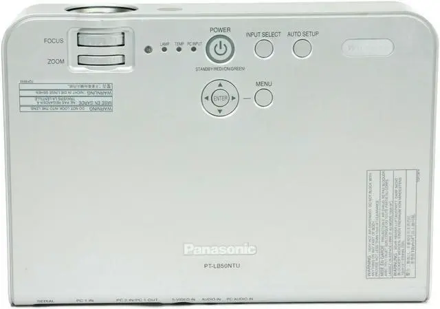 Alt view image 4 of 4 - Panasonic PT-LB50NTU 3LCD Projector Portable HD 1080i HDMI 2000 ANSI Lumens Bundle 1024 x 768 Home Theater Professional Streaming  with Accessories bundle