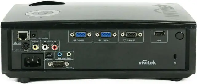 Alt view image 2 of 6 - ViviTek D837 DLP Projector 3200 ANSI Lumens 1024 x 768 1080i HD HDMI 1080i  2500:1 Home Theater Professional Streaming with Accessories bundle