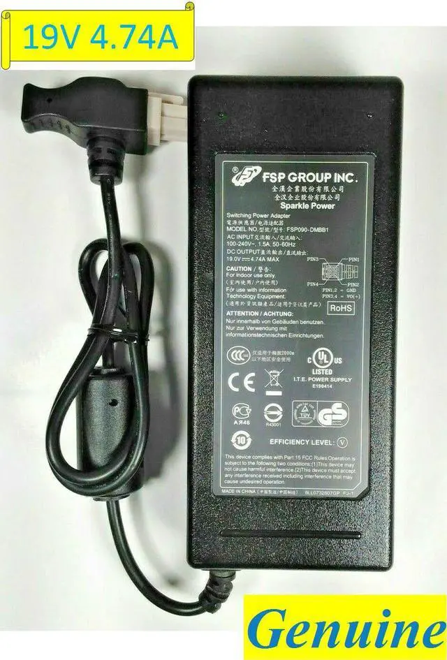 Main image of Genuine switching power adapter FSP FSP090-DMBB1 19V 4.74A 90W 4-Pin n/PC