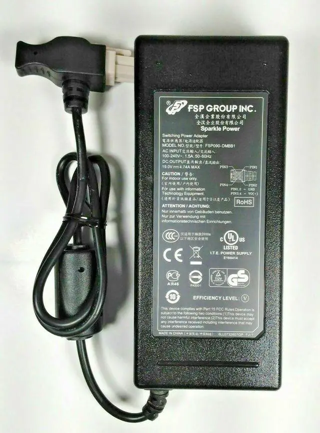 Alt view image 4 of 4 - Genuine switching power adapter FSP FSP090-DMBB1 19V 4.74A 90W 4-Pin n/PC