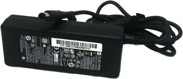 Alt view image 4 of 6 - Genuine HP AC Power Adapter Supply 90W 19.5V 4.62A 7.4x5mm 756414-003 PPP012D-E 677777-003 693712-001 for EliteDesk 800 G5 Desktop Mini Business PC for Pavilion G7-2226NR etc laptop Original w/PC OEM