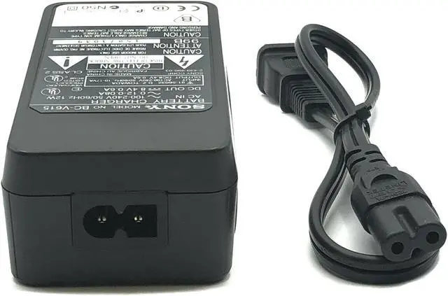 Alt view image 3 of 6 - Genuine AC Adapter Battery Charger SONY BC-V615 for Handycam HI-8 Camcorder w/PCord
