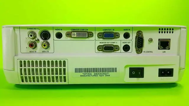 Alt view image 4 of 7 - NEC NP300 (DVI to HDMI) LCD Projector 2200 ANSI Lumens  Resolution MAX 1600x1200 w/Remote