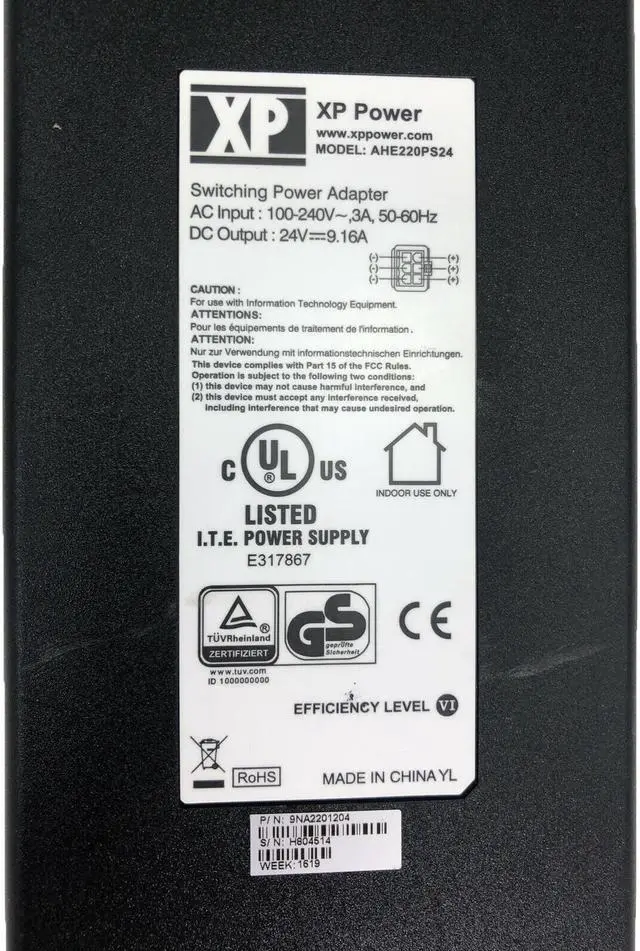 Alt view image 2 of 7 - OEM XP POWER AHE220PS24 AC/DC Power Supply 24V 9.16A 220W for Industrial w/PC