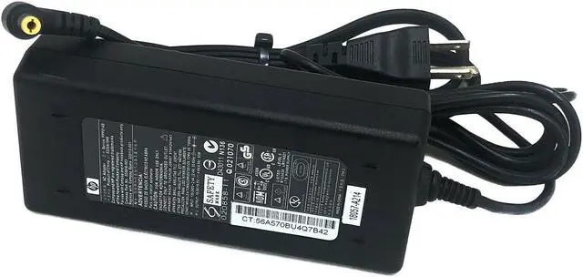 Alt view image 4 of 6 - Genuine HP AC Power Adapter 18.5V 4.9A 90W 2.5/5.5mm tip  for Pavilion Laptop ze5600  ze5200 ze5300 ze5500   ZE1201 ZE5515EA ZE5730US ZE5490US  ZE4420 ZE4455EA ZE5490U w/PCord OEM Original