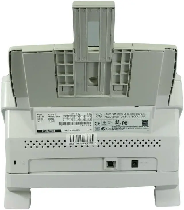 Alt view image 6 of 7 - Fujitsu fi-6230Z High Speed ADF + Flatbed Document Color Scanner 600 x 600 DPI 24 Bit with AC Adapter + Tray