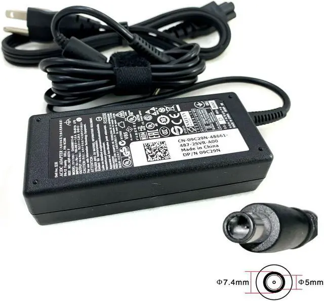Alt view image 4 of 4 - Genuine Dell 65W PA-12 AC Power Adapter Charger Chromebook 11-3180 3189 W/Cord