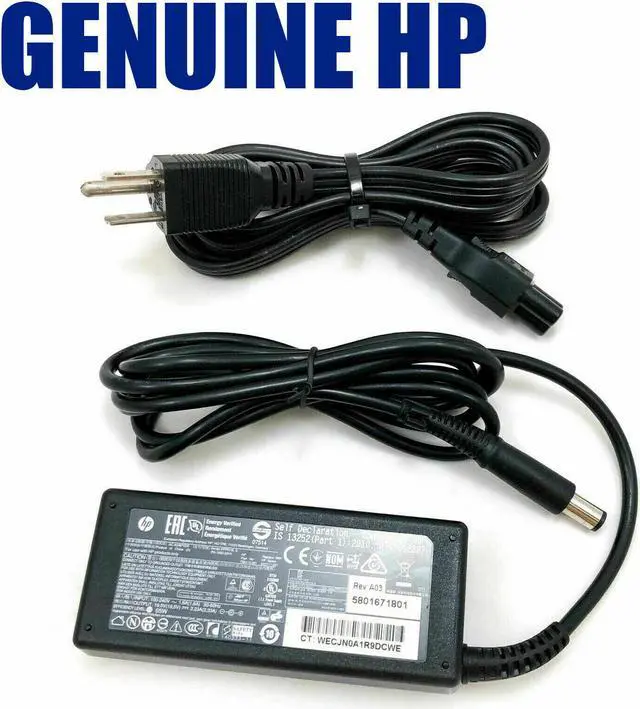 Main image of Genuine HP 65W AC Power Adapter for AIO 22-b010 PC 19.5V 3.33A w/Cord OEM