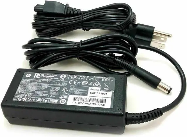 Alt view image 4 of 4 - Genuine HP 65W AC Adapter Charger for ZBook Laptop 14-G2 15u-G2 w/Cord OEM