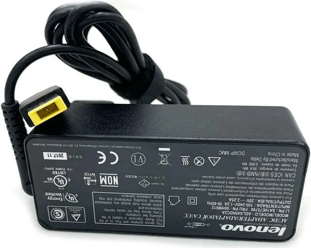 Alt view image 5 of 5 - Genuine Lenovo 45W 20V 2.25A Adapter Laptop ThinkPad X230s X240 X240s T431S X250 X260 X270 X230s X240 X240s for IdeaPad G40 G50 B50 Flex etc square tip w/PC OEM Original