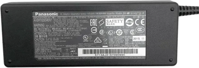 Alt view image 2 of 6 - Genuine Panasonic AC Adapter 110W 15.6V 7.05A OEMCF-AA5713A for Toughbook Laptop CF-52 CF-52P CF-53 w/PC OEM Original