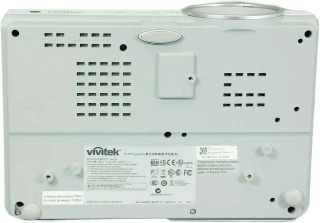 Alt view image 4 of 4 - Vivitek D853W DLP Projector 3200 ANSI 3D HD 1080i 1280 x 800 Gaming Meeting HDMI with Accessories