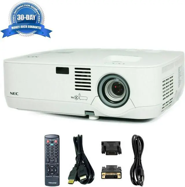 Main image of NEC NP510 3LCD Projector 3000 ANSI 1024 x 768 HD 1080i HDMI-adapter with Accessories
