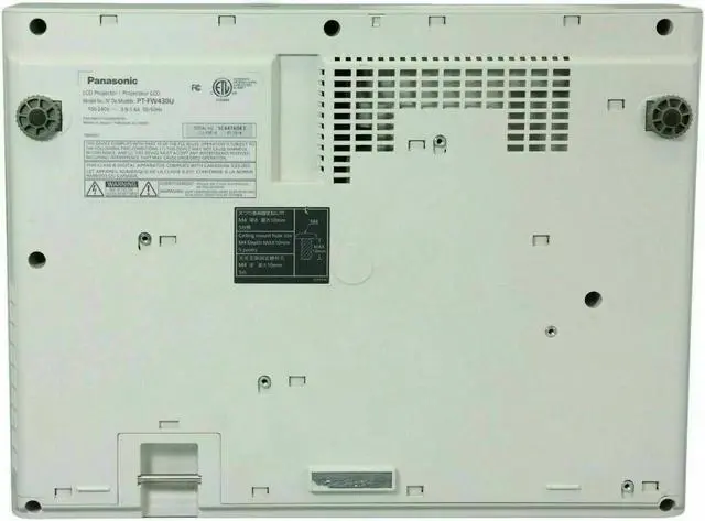 Alt view image 5 of 5 - Panasonic PT-FW430U 3LCD Projector 3500 Lumens HDMI HD 1080p w/Remote
