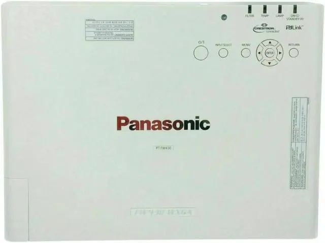 Alt view image 4 of 5 - Panasonic PT-FW430U 3LCD Projector 3500 Lumens HDMI HD 1080p w/Remote