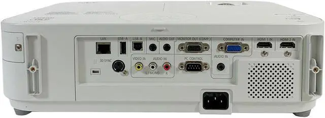 Alt view image 2 of 4 - NEC NP-M322W DLP Projector 3200 ANSI HD 1080p PC 3D Ready USB A/B HDMI with Accessories
