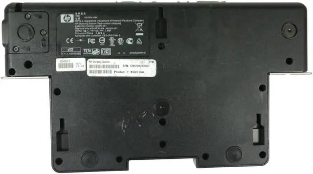 Alt view image 6 of 7 - HP HSTNN-I09X Laptop Docking Station Port Replicator 469619-001 483203-001