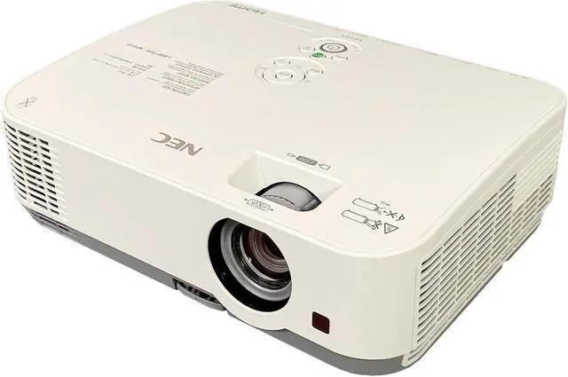Alt view image 2 of 7 - NEC ME331X 3LCD Projector Portable 3300 Lumens 1080p High Contrast For Home and Office Multipurpose Use with Accessories Bundle (Power Cable, HDMI Cable, Remote Control)