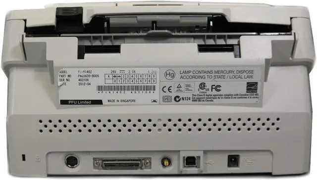 Alt view image 4 of 4 - Fujitsu Fi-6140 ADF Color Duplex Document Scanner USB 2.0 w/Bundle