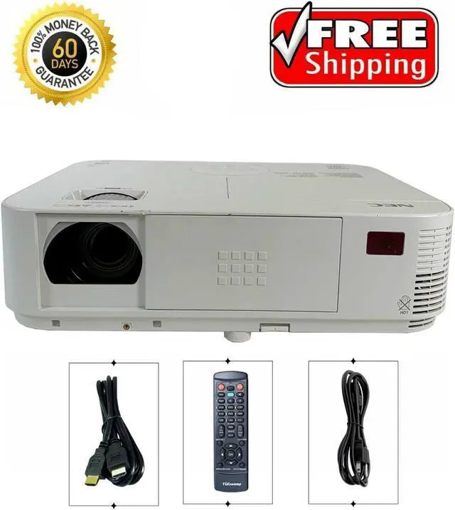Main image of NEC NP-M282X DLP Projector 2800 Lumens 2HDMI HD 1080p 3D-Ready Built-in Speakers USB w/Accessories