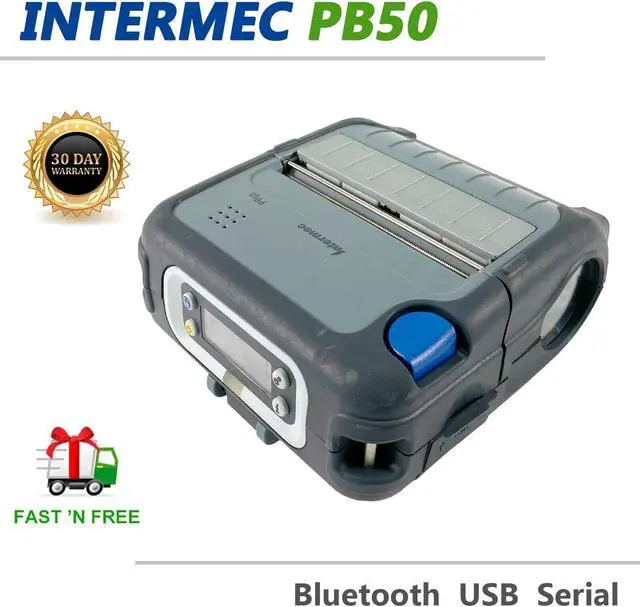Main image of Intermec PB50 Mobile Thermal Barcode Printer BT USB Serial No Battery No Adapter