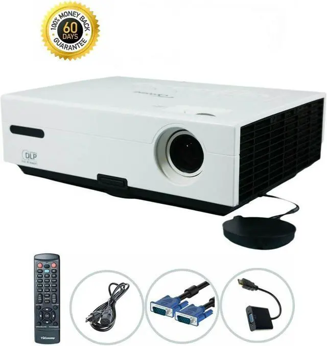Main image of Optoma TX735 DLP Projector 2600 Lumens HDMI Adapter HD 1080i w/Accessories