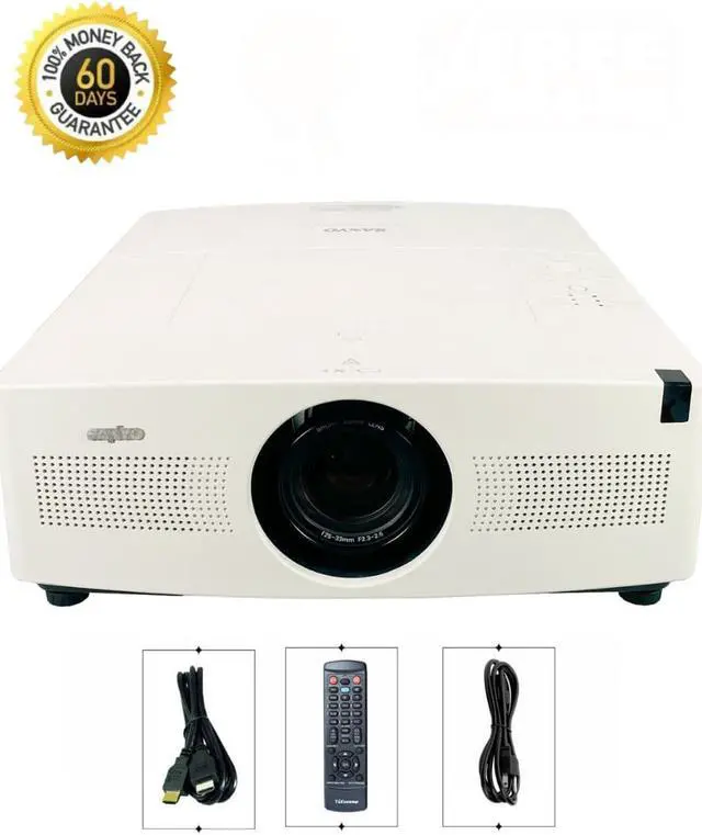 Main image of Sanyo PLC-WTC500AL 3LCD Projector Extra Bright 5000 Lumens Large Venue WXGA HDMI LAN with Accessories Bundle (Power Cable, HDMI Cable, Remote)