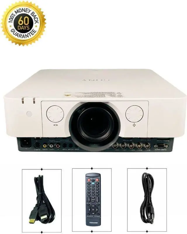 Main image of Sony VPL-FHZ55 3LCD High Contrast Projector 4000 Lumens 1920x1200 HD 1080p HDMI LAN Speakers DICOM with Accessories Bundle
