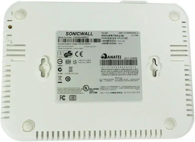 Alt view image 5 of 5 - Sonicwall APL22-09D Network Firewall VPN Security Appliance TZ 205