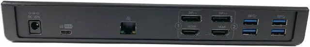 Alt view image 4 of 6 - Kensington SD4750P USB-C 3.0 Dual 4K Hybrid Docking Station w/AC