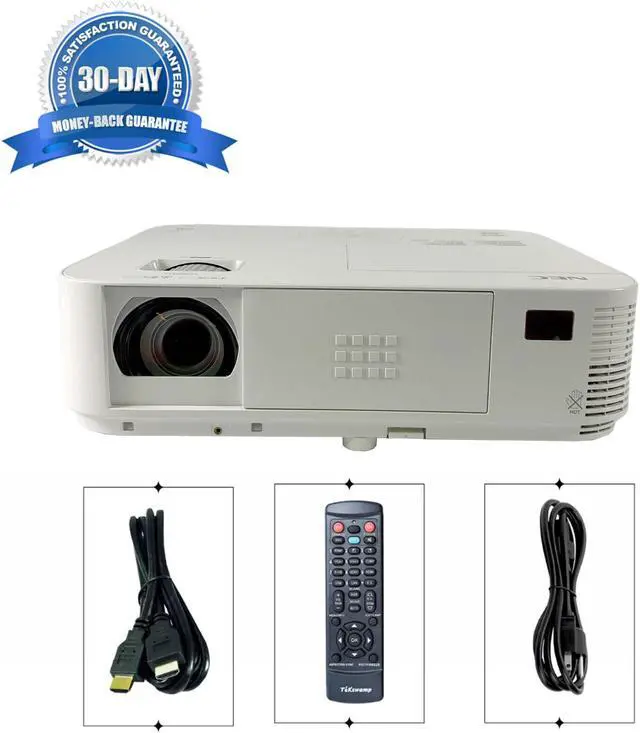 Alt view image 2 of 6 - NEC M323X DLP Projector Professional 3200 ANSI Lumens HD HDMI 1080p Crestron 1024x768 Medium/Standard Throw w/Bundle
