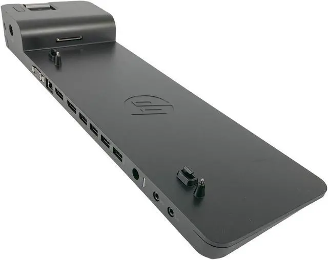 Alt view image 2 of 7 - Genuine HP 2013 UltraSlim HSTNN-IX10 Docking Station USB 3.0 DisplayPort w/ Adapter