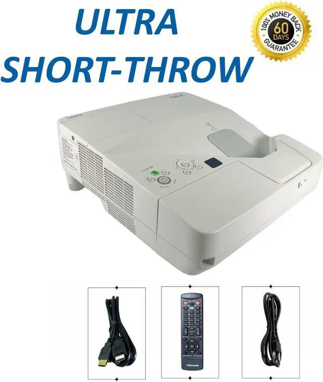 Main image of NEC NP-UM330W 3LCD Projector Ultra Short Throw 1280x800 3300 ANSI Lumens HDMI 1080p w/Bundle