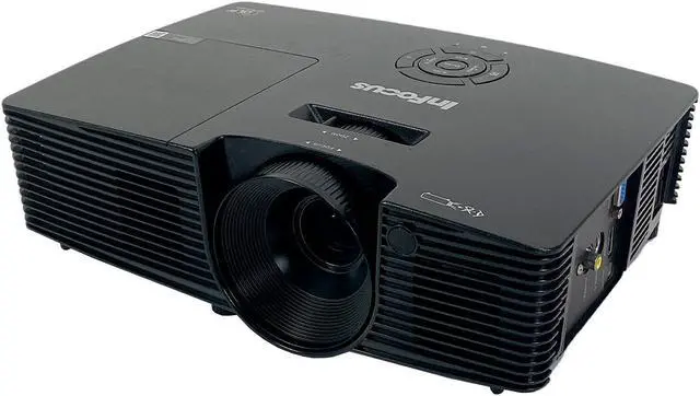 Alt view image 3 of 7 - InFocus IN114xv DLP Projector 3800 ANSI Full HD 3D SP-LAMP-097 HD 1080p with Accessories