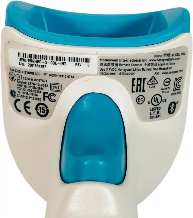 Alt view image 6 of 6 - Honeywell 1902 Barcode Scanner with Cradle Dock CCB01-010BT w/USB Cable 1902HHD-5-COL-INT