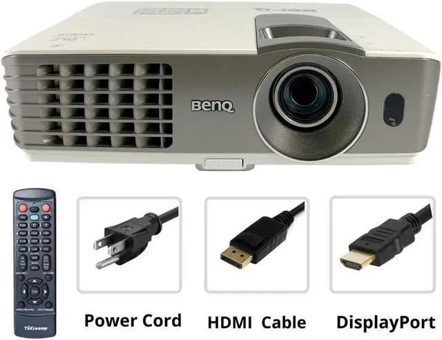 Main image of BenQ MX720 DLP Projector 3500 Lumens 1080p Home Theater Games Cinema 3D 1080p DisplayPort to HDMI Bundle