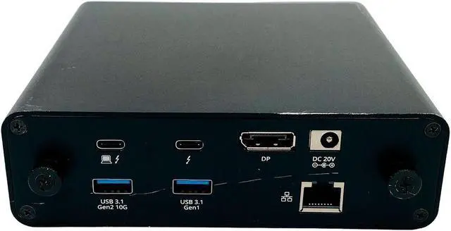 Alt view image 2 of 6 - SIIG JUDK0K11S1 8K Thunderbolt 3 Dock Station for HP Envy x360 2-in-1 Laptop w/ AC Adapter