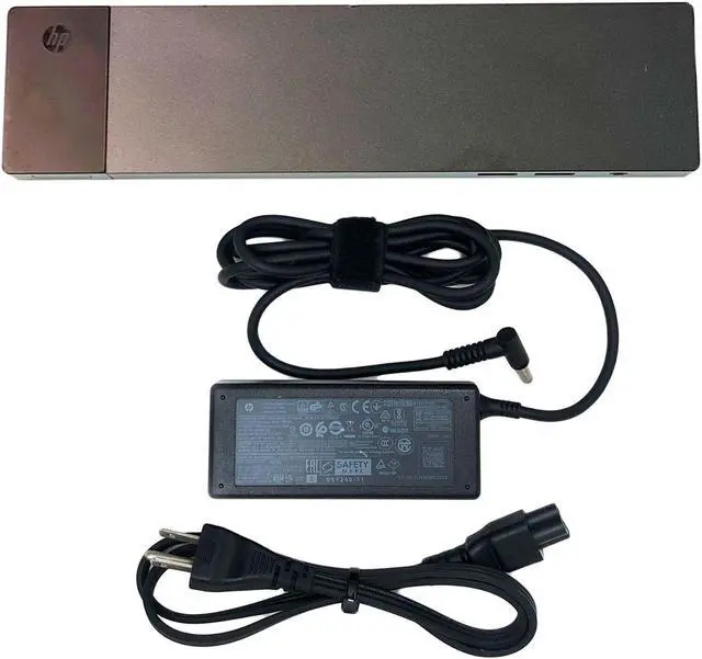 Main image of HP Elite ThunderBolt 3 USB 3.0 Dock Station Port Replicator HSTNN-CX01 841830-001 w/Adapter