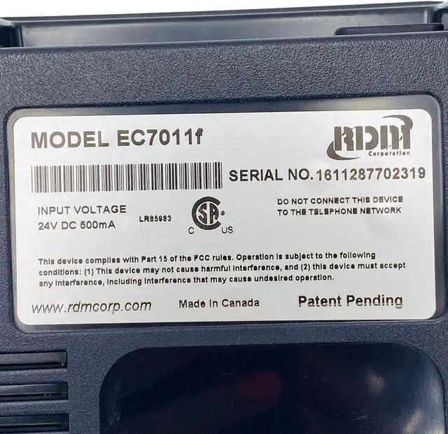 Alt view image 7 of 7 - RDM EC7000i Dual-Sided Check Reader Scanner EC7011f w/ Adapter