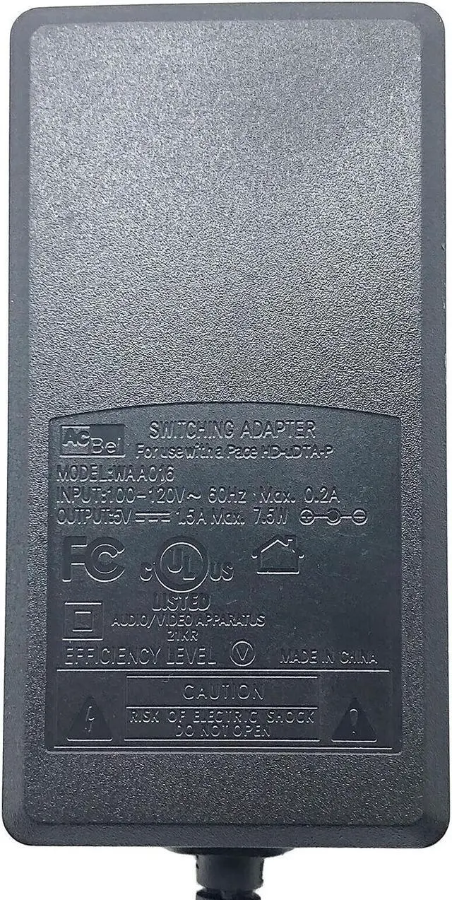 Alt view image 6 of 6 - AcBel WA9003 AC Power Adapter 5V 1.5A Power Supply 3.5x1.35mm Genuine