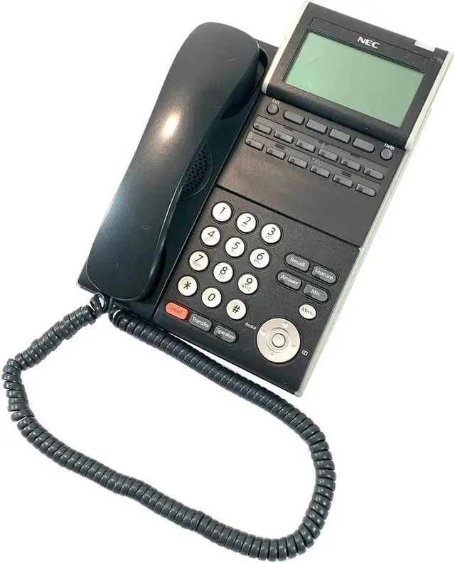 Refurbished: NEC DLV(XD)Z-Y(BK) Black Telephone DTL-24D-1