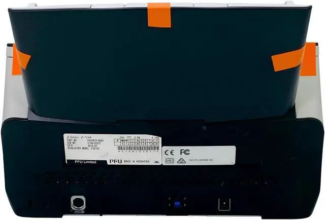 Alt view image 4 of 7 - Fujitsu FI-7160 (PA03670-B055) Duplex Up to 600 DPI USB Color Image Document Scanner w/COMPLETE SET