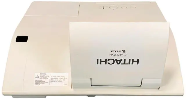 Alt view image 6 of 7 - Hitachi CP-A222WN 3LCD Projector 2200 ANSI Ultra Short-Throw HD 1080p HDMI with Accessories