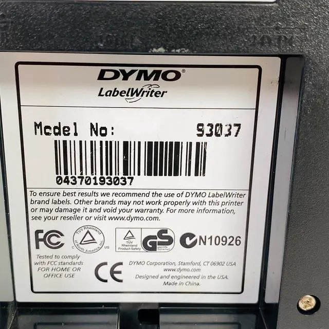 Alt view image 7 of 7 - DYMO LabelWriter 330 Thermal Label Printer USB Serial 93037