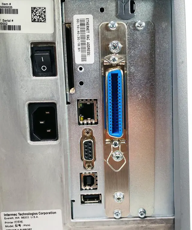 Alt view image 5 of 7 - Intermec EasyCoder PM4i Thermal Transfer Label Printer USB LAN Parallel Serial