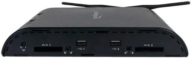 Alt view image 3 of 7 - Cradlepoint MBR1400 V2 Wireless Router Wi-Fi MBR1400 w/ Adapter and Antennas