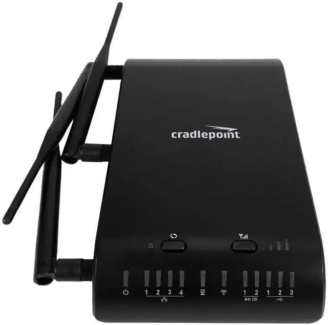 Alt view image 6 of 7 - Cradlepoint MBR1400 V2 Wireless Router Wi-Fi MBR1400 w/ Adapter and Antennas