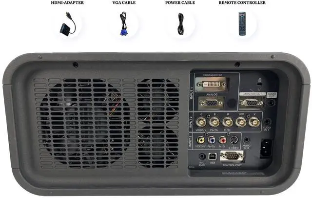 Alt view image 2 of 7 - Christie LX700 3LCD Projector Large Venue 7000 ANSI Cinema 1080p w/Bundle
