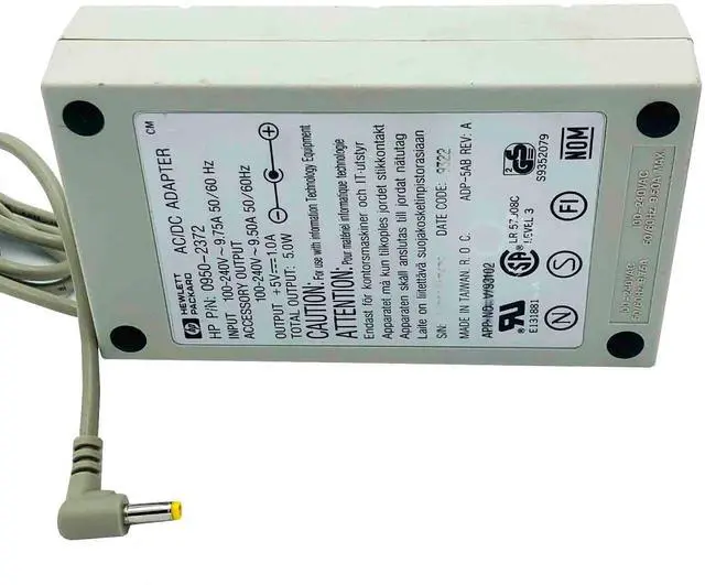 Alt view image 5 of 7 - Genuine 5W HP AC DC Adapter 5V 1A Model 0950-2372 P/N ADP-5AB OEM Charger